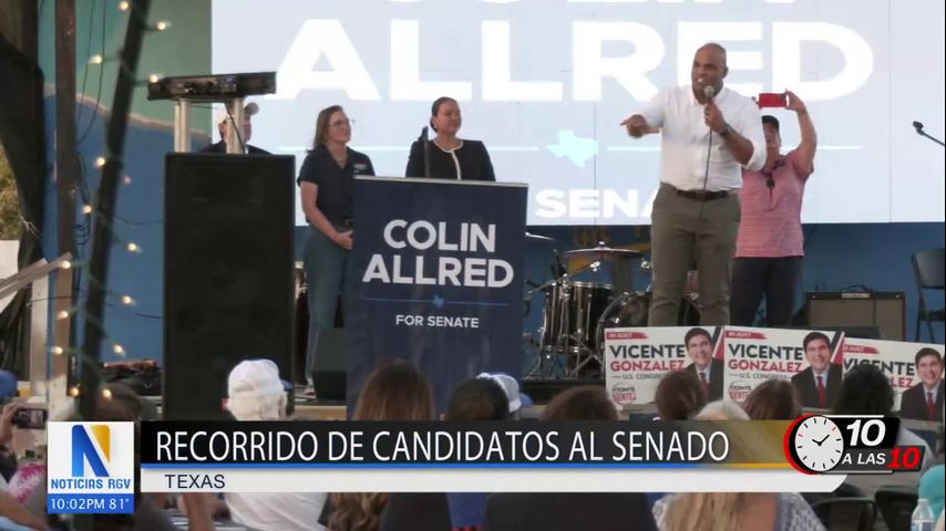 Candidato demócrata Colin Allred visita el Valle del Río Grande