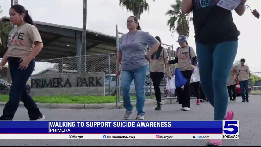 Suicide awareness walk held in Primera