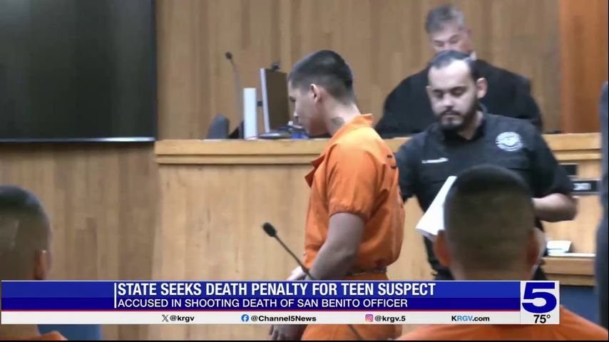 Teen suspect in death of San Benito police officer facing death penalty