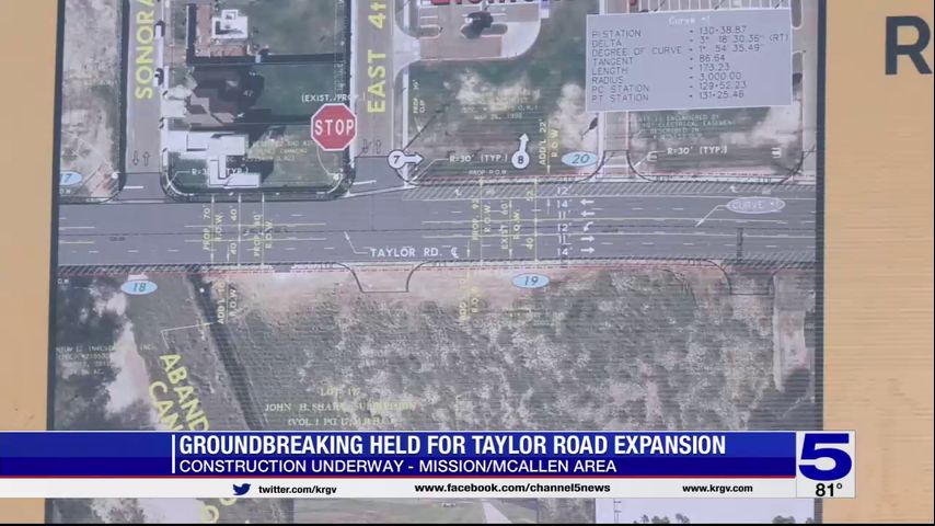 Ceremonial groundbreaking held for Taylor Road expansion project