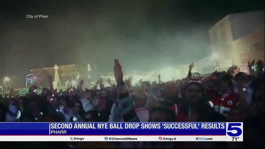 Thousands attend New Year’s ball drop in Pharr