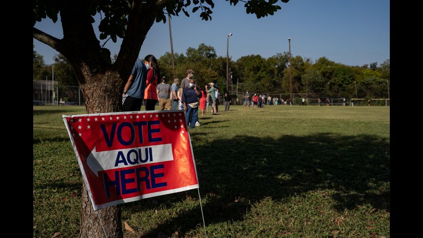 High turnout, sporadic problems reported at Texas polling places as early voting begins
