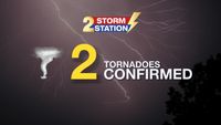Damage survey confirms two tornadoes from weekend storms in the area