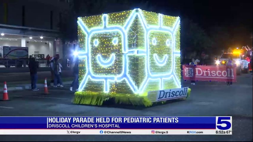 Holiday parade held for patients at Driscoll Children's Hospital