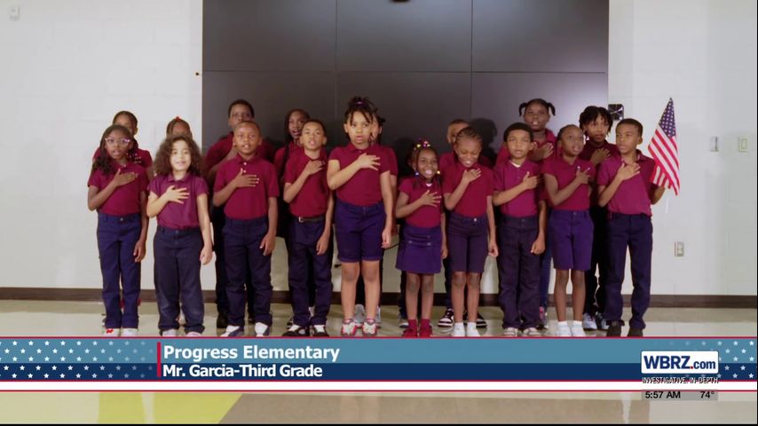 The Pledge of Allegiance, Progress Elementary, Mr. Garcia, Third Grade