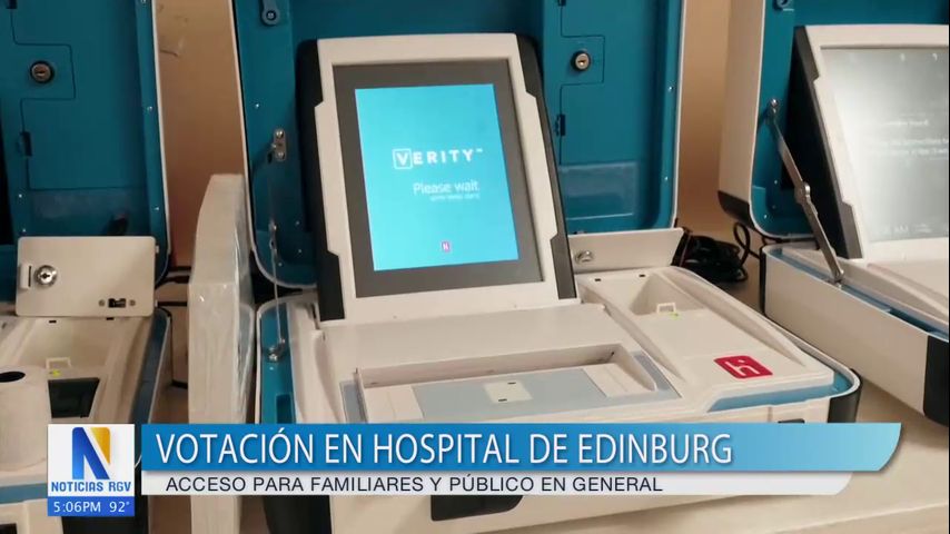 Preparan el primer centro de votación en South Texas Health System de Edinburg