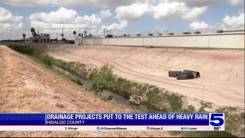 Potential for heavy rain putting Hidalgo County drainage project to the test