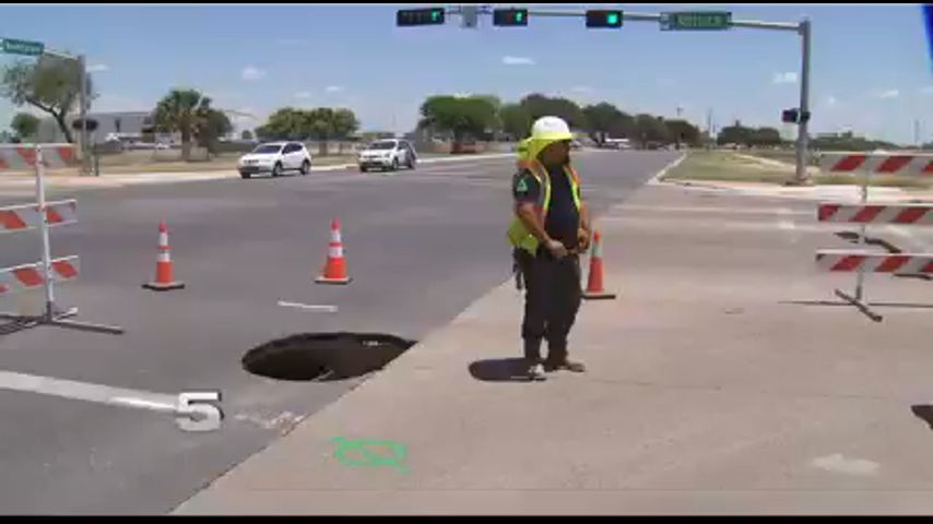 Crews Complete Repairs on Sinkhole at McAllen Intersection