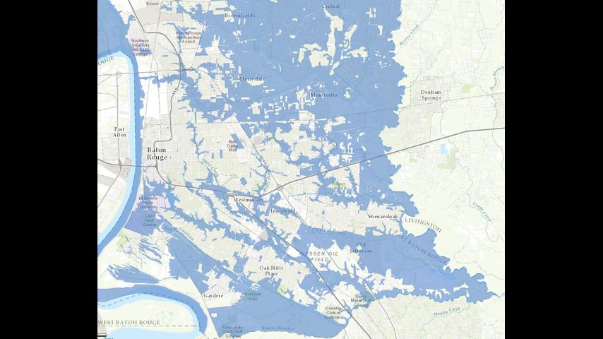 livingston parish flood map City Parish Launches Flood Inundation Map