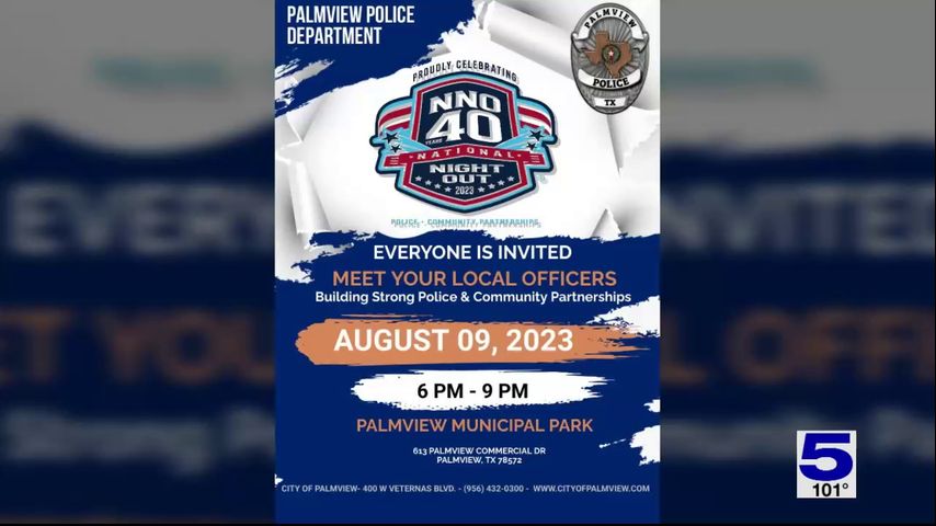 Palmview police inviting the community to National Night Out