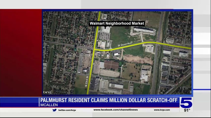 Palmhurst resident claims $1 million in lottery ticket