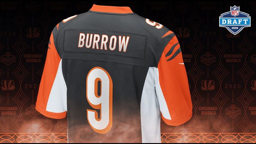 Cincinnati Bengals selling Joe Burrow jerseys, merchandise just moments  after draft