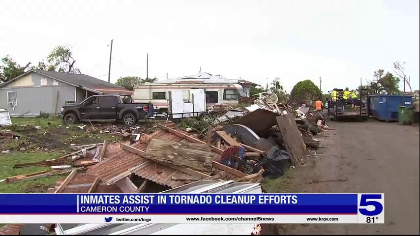 Cameron County inmates assist in tornado cleanup efforts