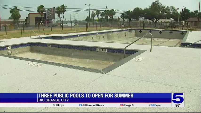 Three public pools to open for the summer in Rio Grande City