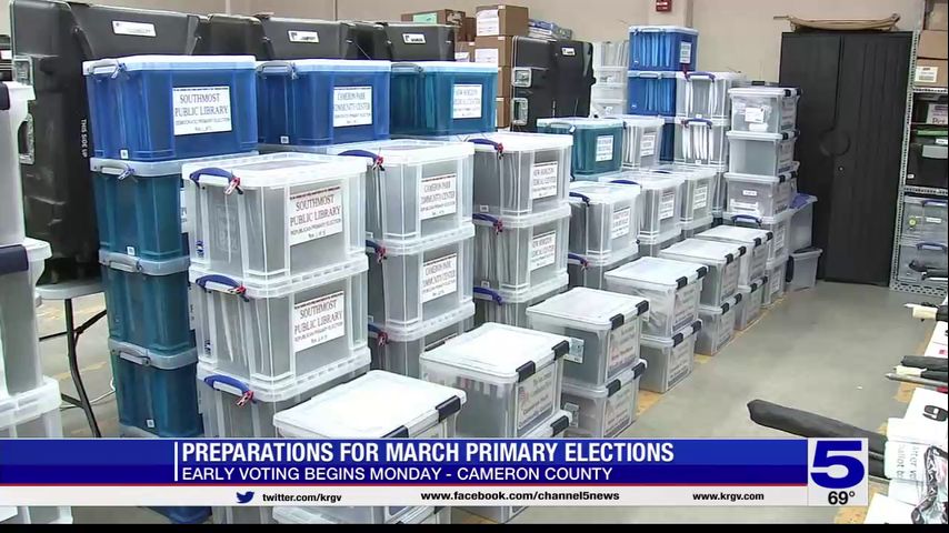 Cameron County Elections Department prepares for March Primary elections