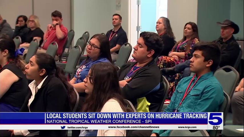 Valley high school students attend hurricane tracking session