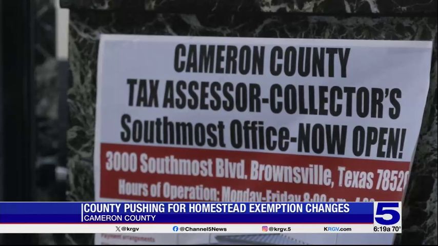 Cameron County pushing for mandatory homestead exemptions