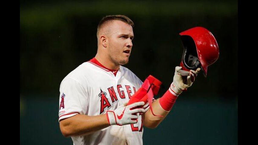 Trout back in lineup after missing 3 games with groin strain