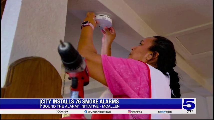 City of McAllen installs 76 smoke alarms in neighborhoods