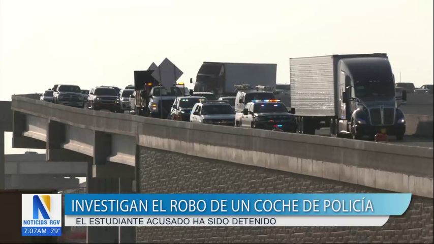 Un estudiante de Edinburg ISD es el sospechoso de robar un auto de la policía