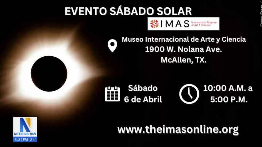 Evento de eclipse en museo internacional de ciencias y arte de McAllen