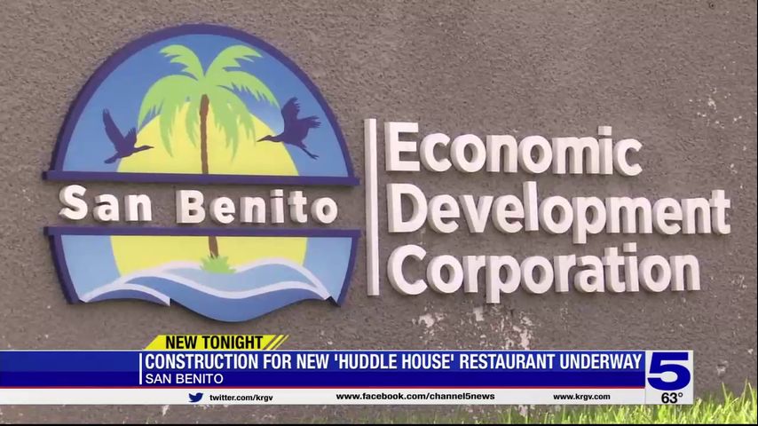 Construction for new Huddle House restaurant in San Benito underway