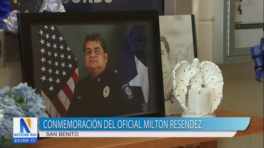 San Benito conmemora el primer aniversario del oficial fallecido Milton Resendez