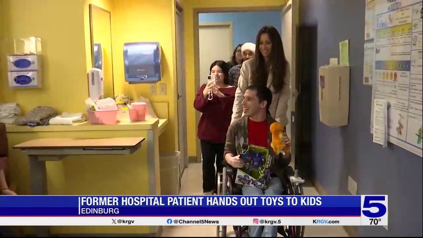 Former patient delivers toys at South Texas Health System Children’s Hospital