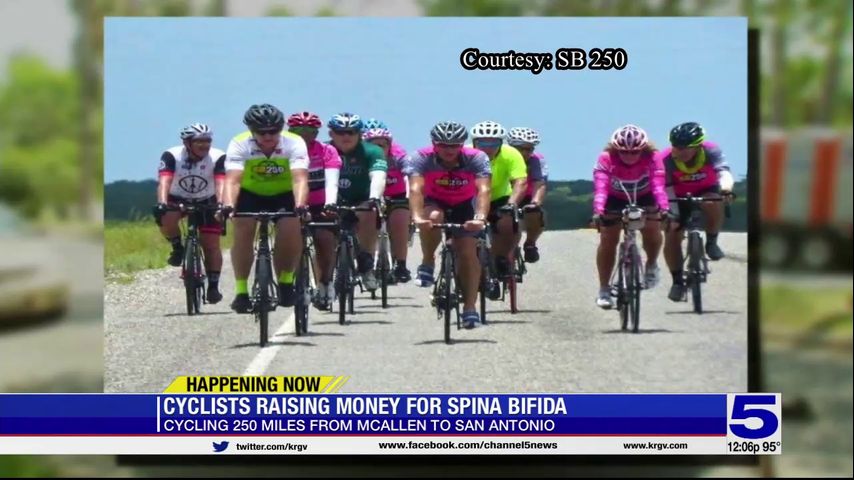 Valley cyclists raising money for Spina bifida awareness through 250-mile long bike ride to San Antonio