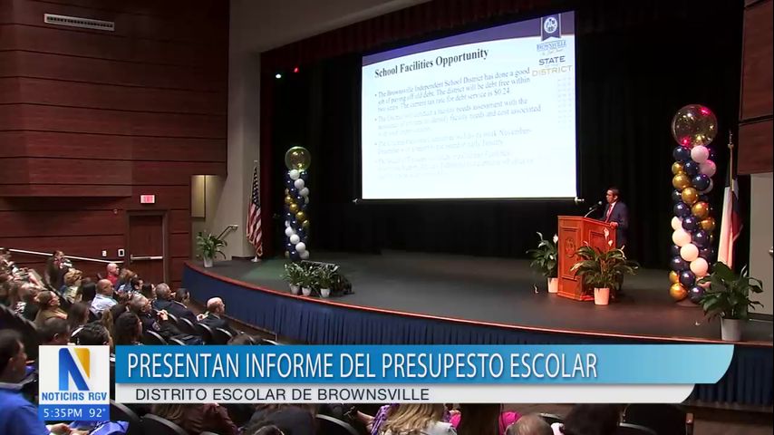 Brownsville ISD presenta informe del presupuesto escolar