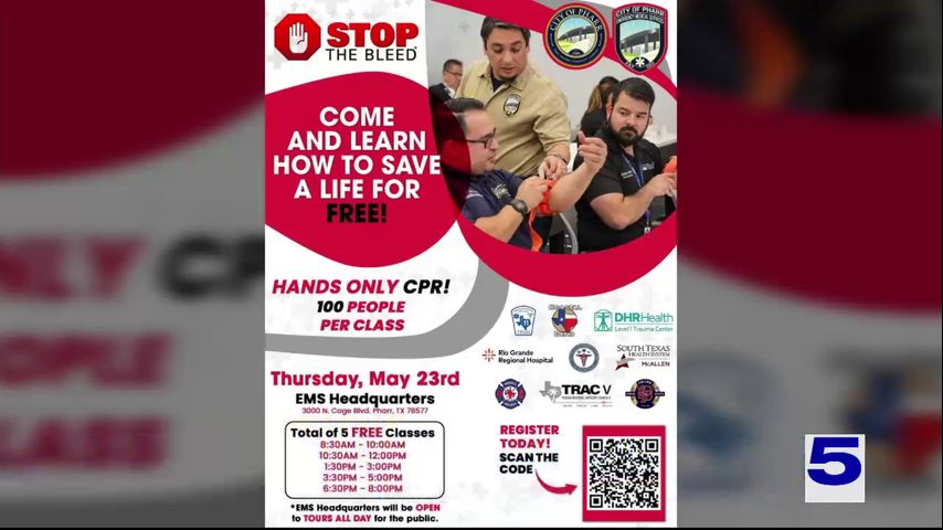 City of Pharr holds free training event on how to save a life