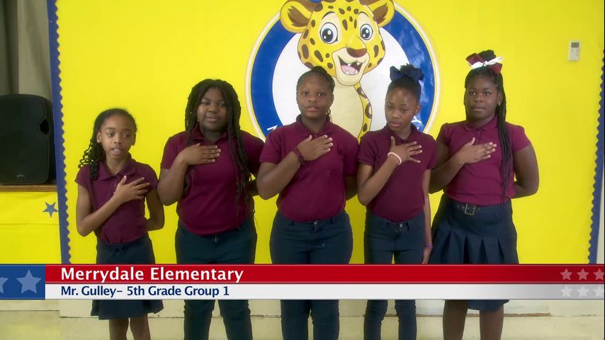 The Pledge Of Allegiance - Merrydale Elementary - Mr. Gulley - 5th ...