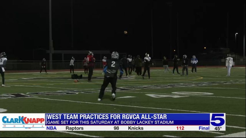 West Team practices for RGVCA All-Star Game