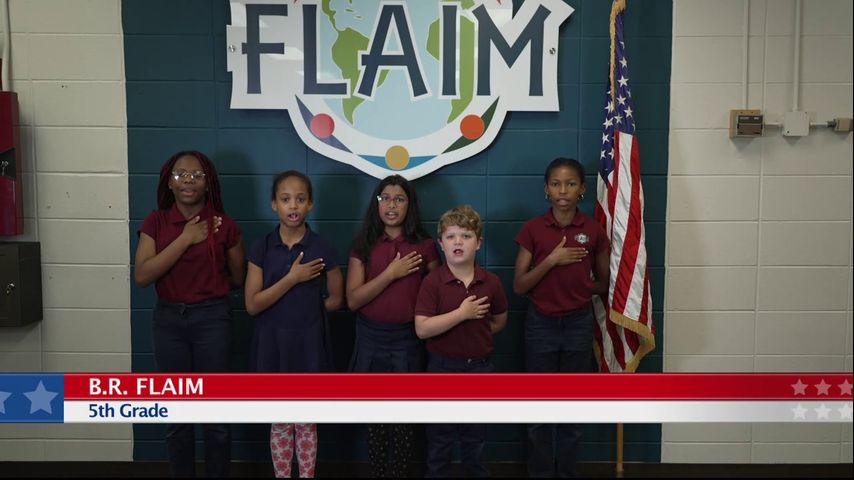 The Pledge of Allegiance, B.R. FLAIM, 5th Grade