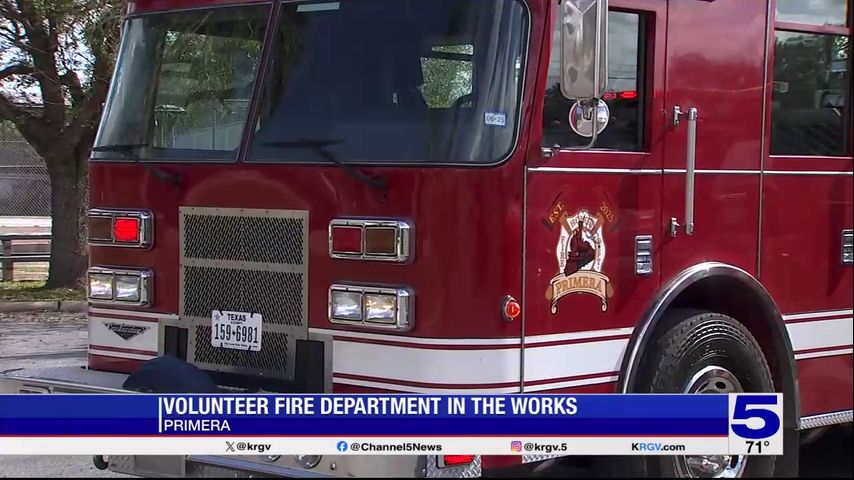 City of Primera to launch volunteer fire department