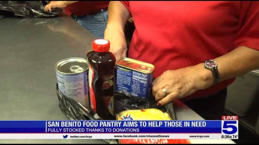 San Benito food pantry fully stocked thanks to donations