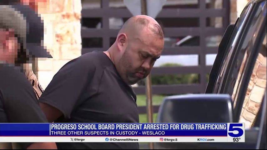 Progreso school board president arrested on drug trafficking charges