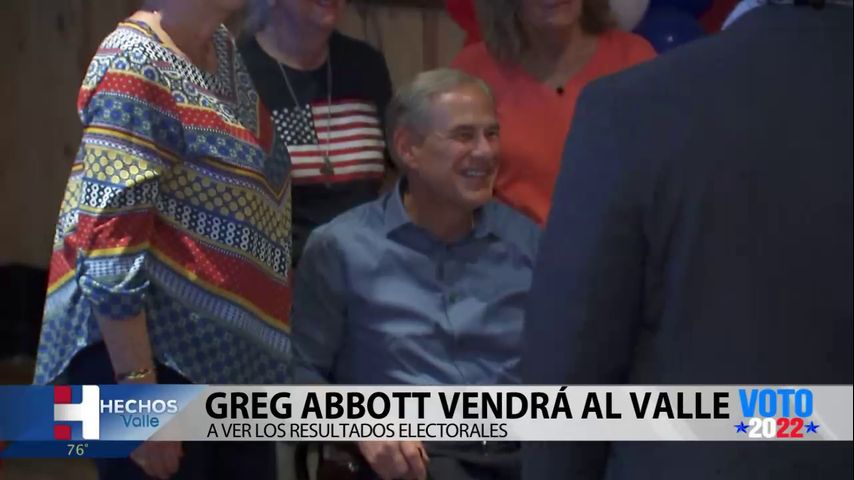 Greg Abbott estará en el Valle para ver los resultados electorales