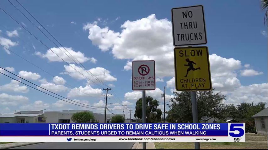 Txdot Reminds Drivers To Use Caution In School Zones As New School Year