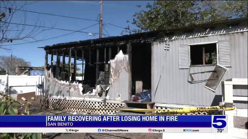 San Benito family recovering after losing home in fire