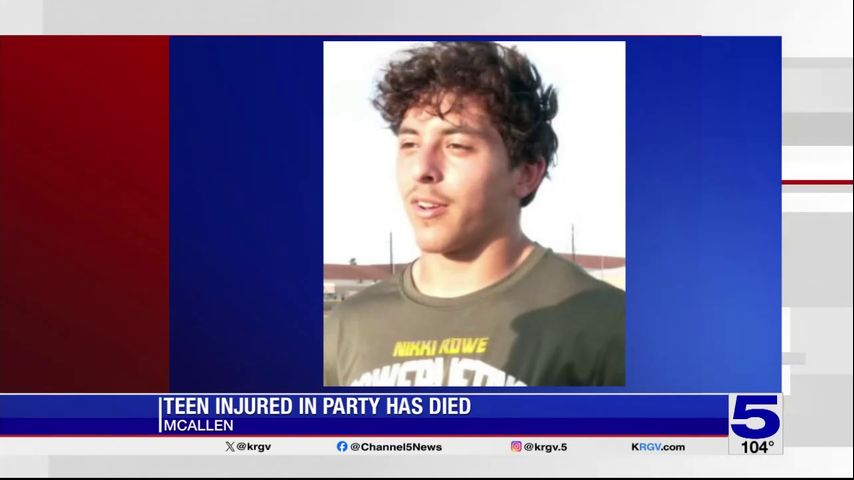 McAllen ISD: Nikki Rowe football player injured during party has died