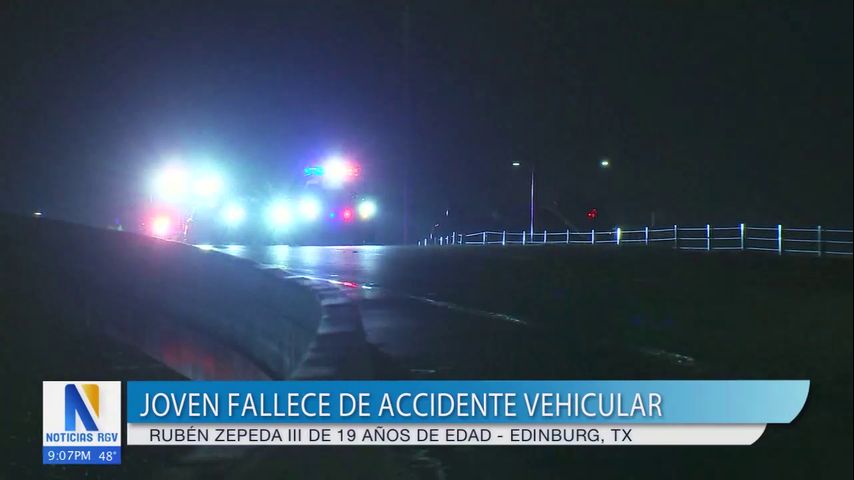 Un residente de Edinburg de 19 años muere en un accidente automovilístico