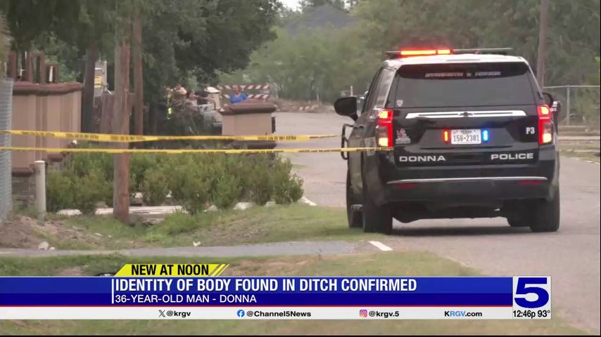 Donna police identify body found in ditch