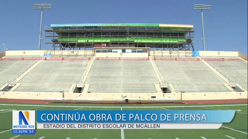 Nuevo palco de prensa del estadio de McAllen ISD contará con un ascensor