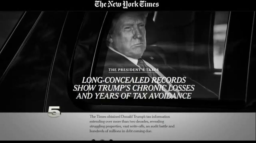 New York Times reports that President Trump paid just $750 in federal income taxes in 2016, 2017