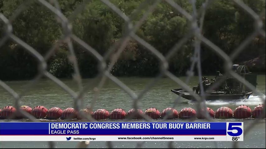 Following tour of buoy barrier in Eagle Pass, Democratic congressmen call for federal investigation