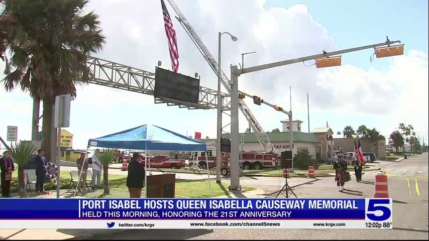 Port Isabel holds ceremony on 21st anniversary of Queen Isabella Causeway collapse