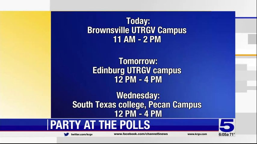 'Party at the Polls' events happening at Valley college campuses