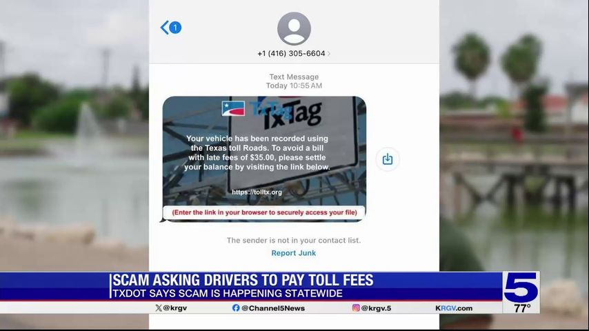 TxDOT warning drivers of texting scam targeting toll customers