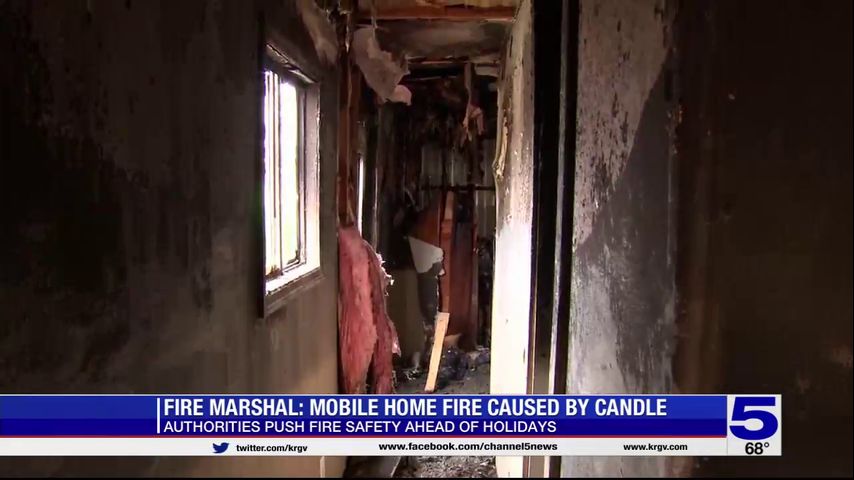 Valley family loses mobile home in fire